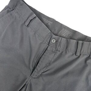 Nike Golf Dri-FIT Pants Mens 36x30 Black Flat Front Performance Trousers Solid